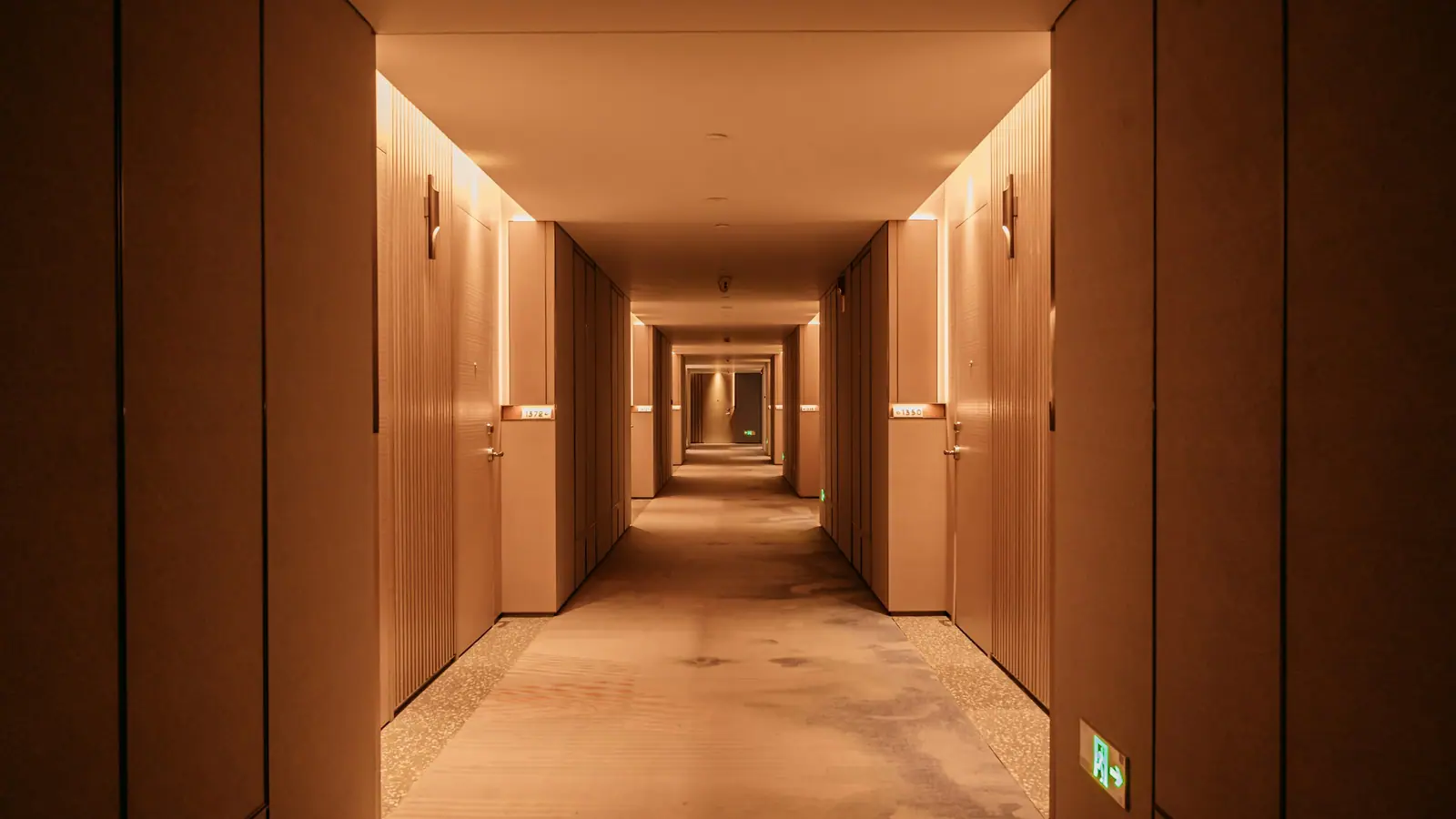 Representative image: a hallway with doors